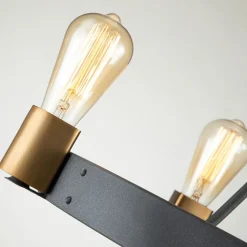 Kronleuchter Metall E27 rund Ø 54,9 cm in Zink Messing antik