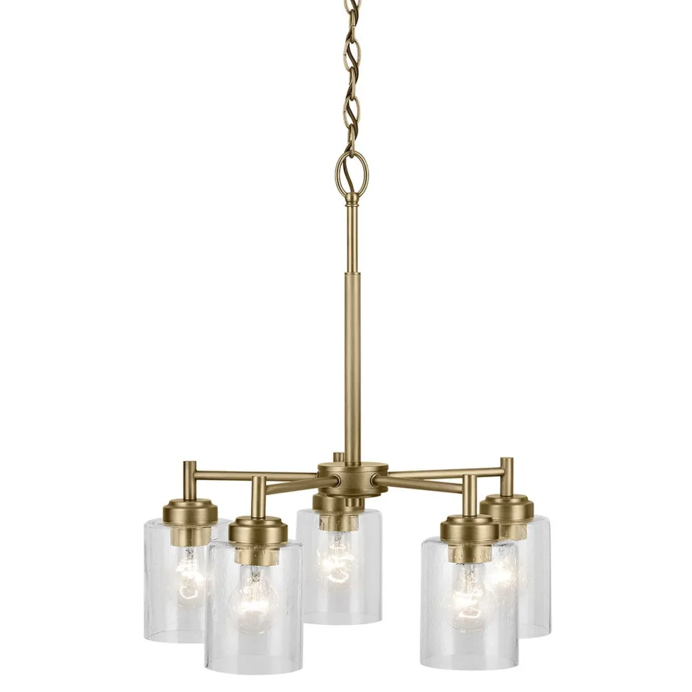 Kronleuchter Metall Glas 50,2 cm breit H: max. 144,4 cm