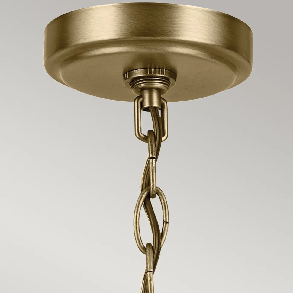 Kronleuchter Metall Glas 50,2 cm breit H: max. 144,4 cm