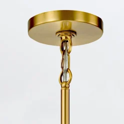 Kronleuchter Metall Glas B: 66 cm H: max. 141,4 cm 6x E14