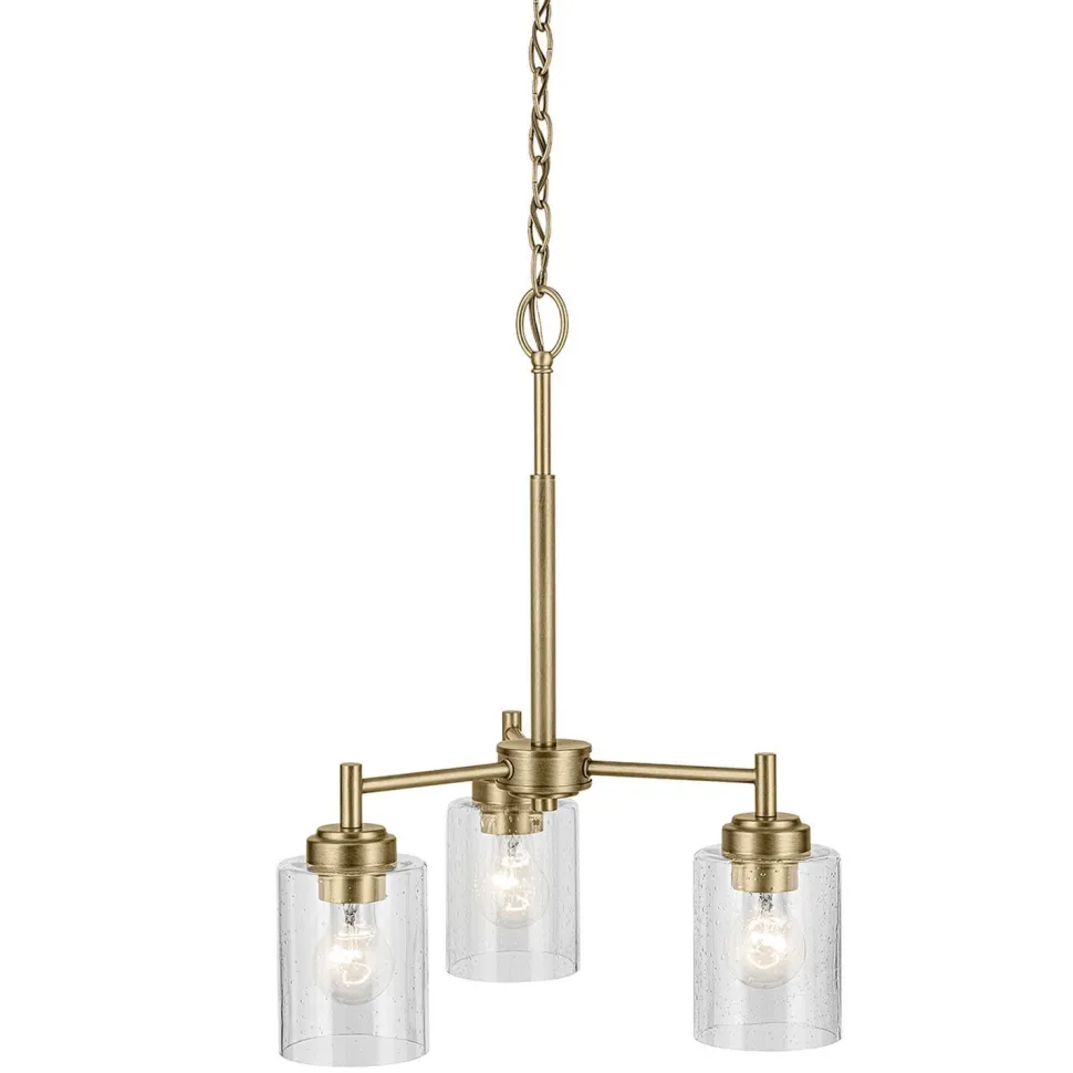 Kronleuchter Metall Glas 45,8 cm breit H: max. 140,3 cm