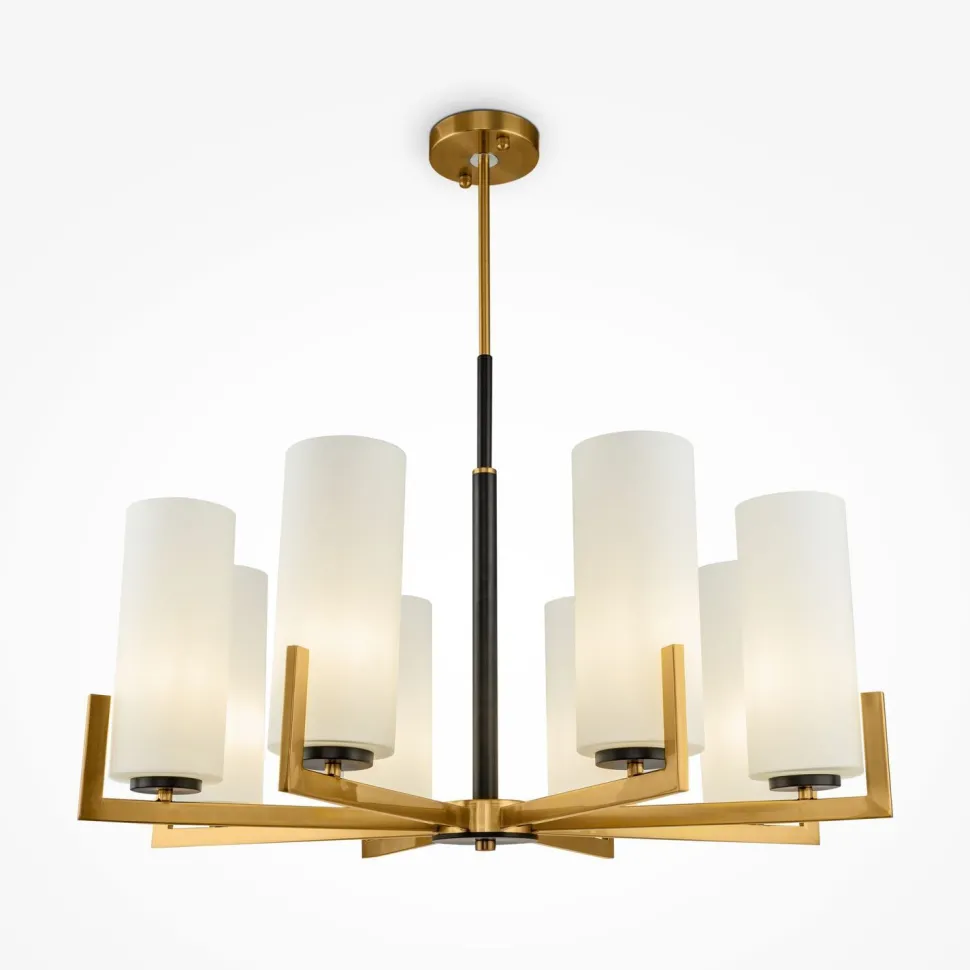 Kronleuchter Metall Glas B: 76 cm E27 Modern KAYA