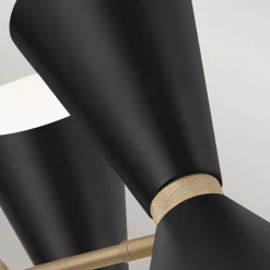 Kronleuchter Metall verstellbar B: 78 cm 6x E27 Modern