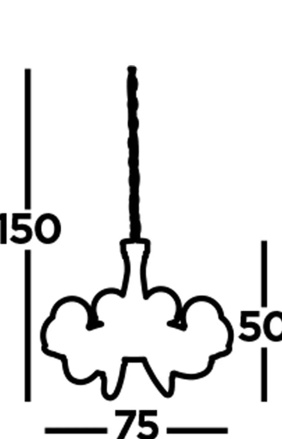 Kronleuchter mit Schirm Ø 75 cm Kugel rund in Messing antik