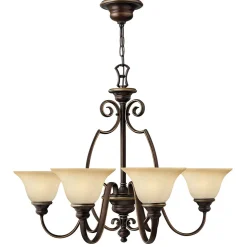 Kronleuchter mit Schirmchen Landhaus Esszimmer