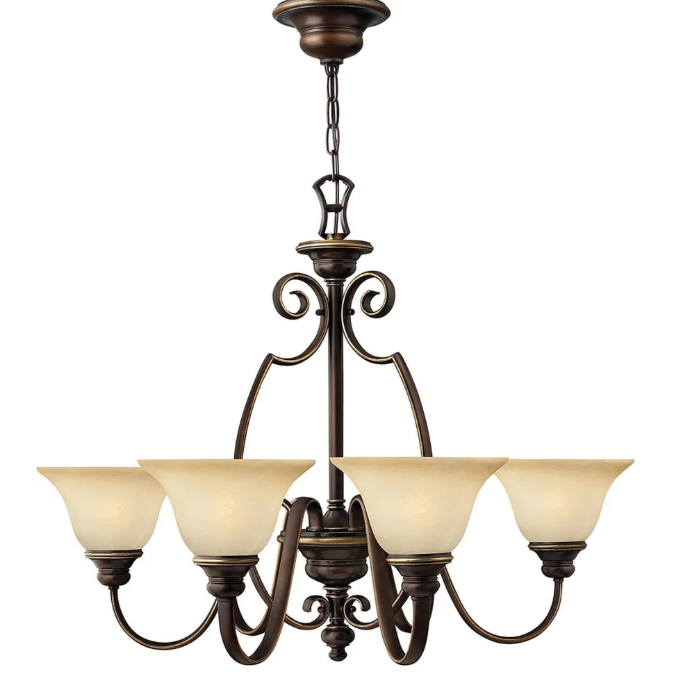 Kronleuchter mit Schirmchen Landhaus Esszimmer