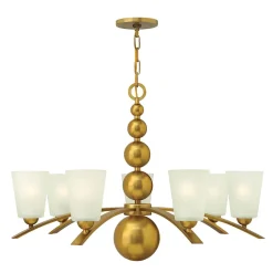 Kronleuchter ROMINA in Messing Ø81cm kürzbar Lampe