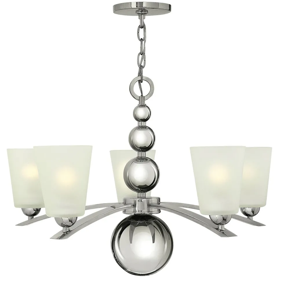 Kronleuchter ROMINA in Nickel Ø69cm Pendellampe