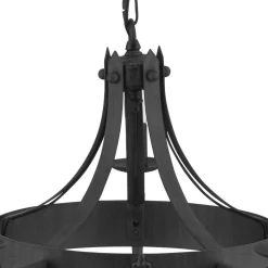 Kronleuchter rund Ø 67 cm Schmiedeeisen massiv 5x E14