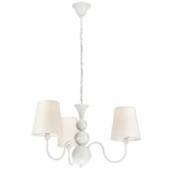 Kronleuchter Stoff Esstisch Landhaus 3-flammig