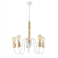 Kronleuchter Wohnzimmer Hängelampe Holz Esstisch