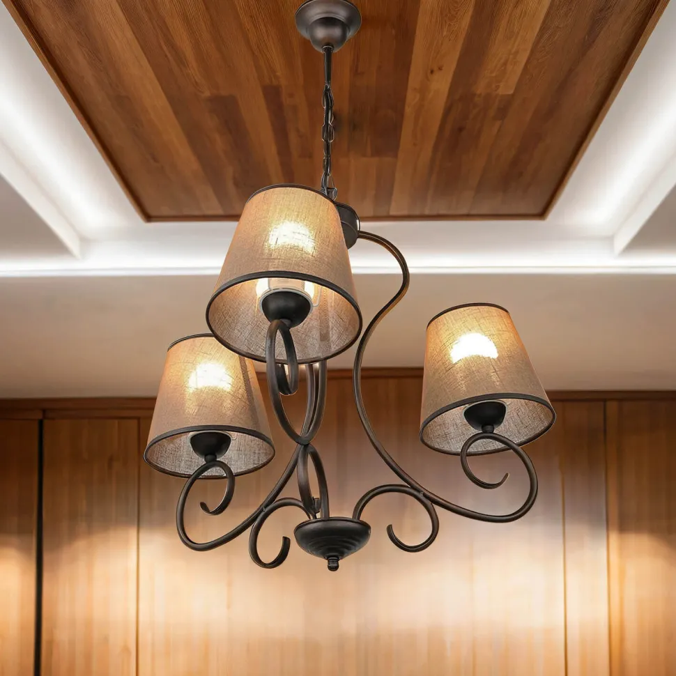 Kronleuchter 3xE27 Landhaus Esstisch gemütlich