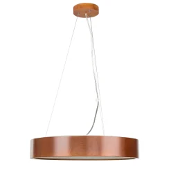 Lampe Esstisch Hängelampe Holz rustikal 3xW27 rund