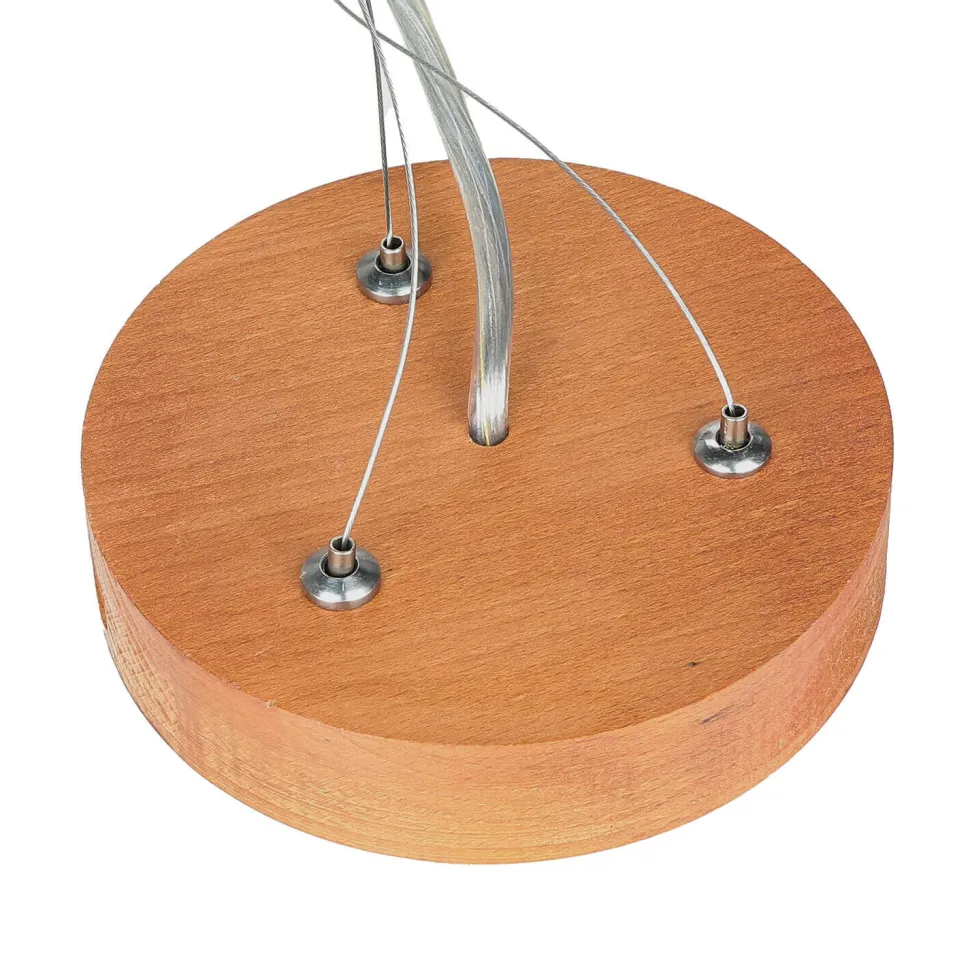 Lampe Esstisch Hängelampe Holz rustikal 3xW27 rund