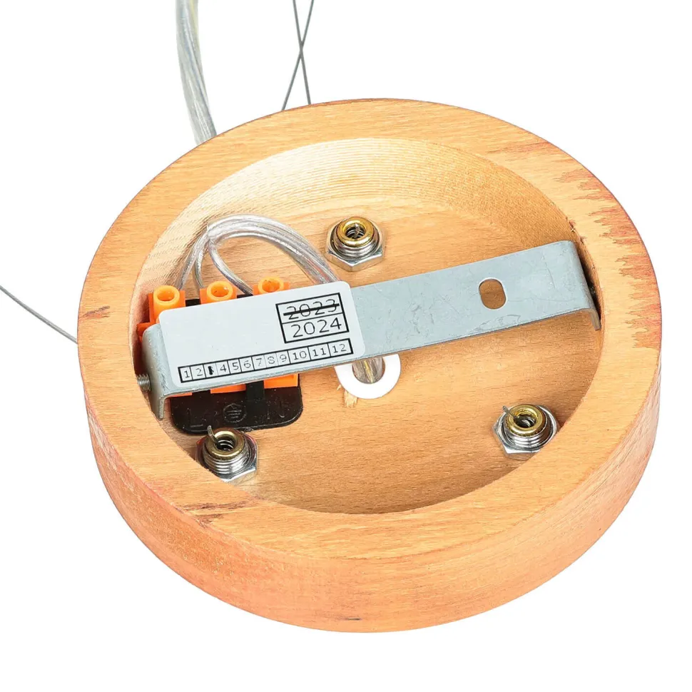 Lampe Esstisch Hängelampe Holz rustikal 3xW27 rund