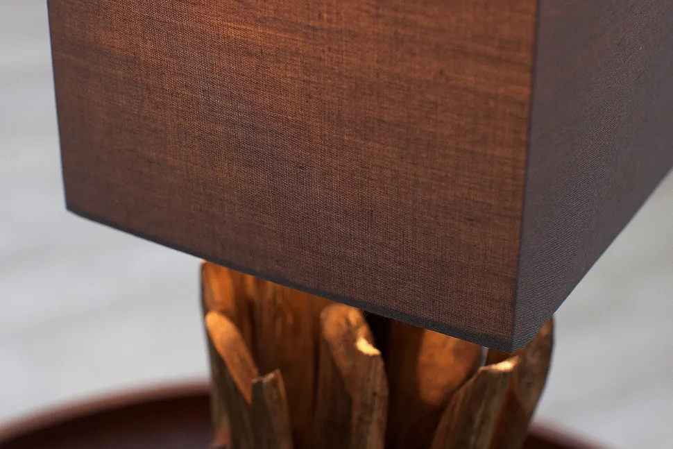 Lampe Modern Tisch Designerleuchte aus echtem Holz