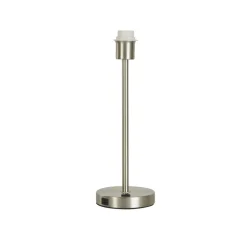Lampenfuß Tischleuchte E24 40 cm hoch Metall in Nickel
