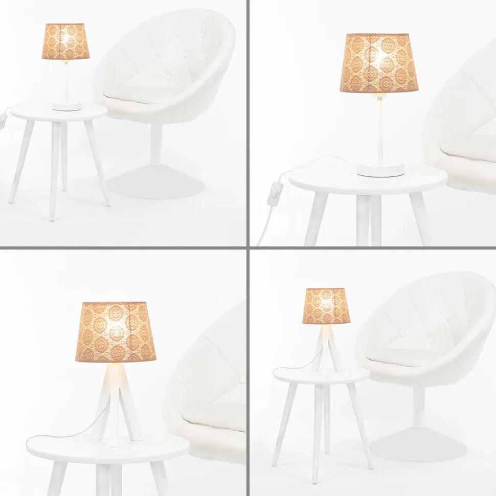 Lampenschirm für Tischlampe Häkel Spitze Ø 19,5 cm