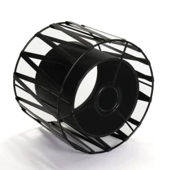 Lampenschirm für Tischleuchten E27 Ø18cm Schwarz MINA