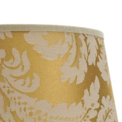 Lampenschirm Gold Barock Design Stoff Tischlampe