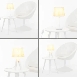 Lampenschirm konisch für Tischleuchte E14 WILLOW