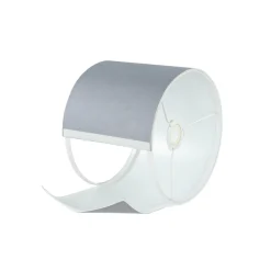 Lampenschirm mit Klettverschluss Stoff Grau für E27 E14