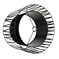 Lampenschirm Schwarz für Stehleuchte E27 Zylinder Ø50cm