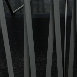 Lampenschirm Schwarz für Stehleuchte E27 Zylinder Ø50cm