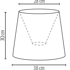 Lampenschirm Stehlampe Weiß Spitze Textil E27