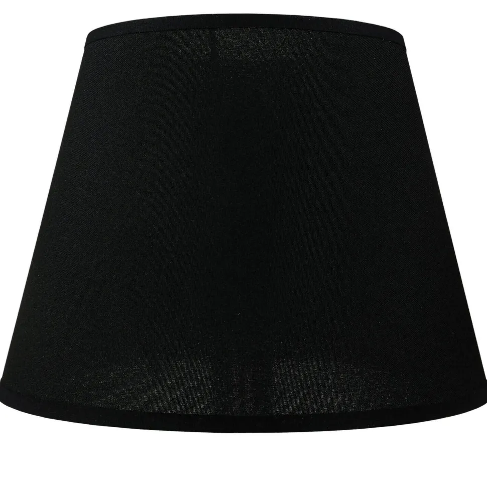 Lampenschirm Stoff für Tischlampe Schwarz E14
