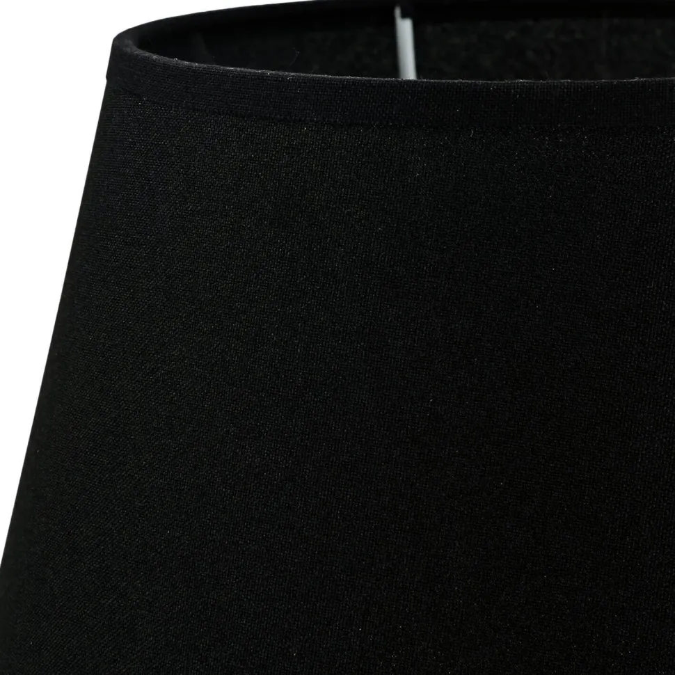 Lampenschirm Stoff für Tischlampe Schwarz E14
