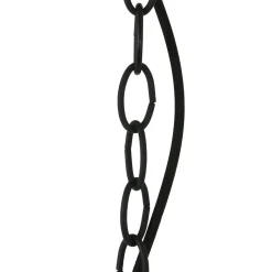 Lange Hängelampe Metall in Schwarz Gold 140 cm E27