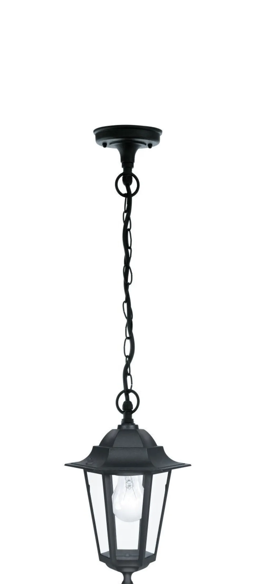 Laternen Hängeaußenleuchte LATERNA 4 in schwarz
