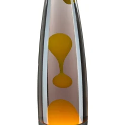 Lavalampe Schwarz Grau Gelb Retro 40 cm hoch dekorativ ROXY