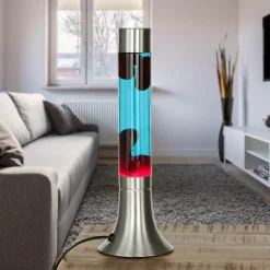 Lavalampe „Yvonne“ blau/rot