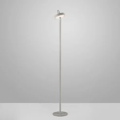 LED Akku Stehlampe Greige Dimmer Touch IP44 125,2 cm