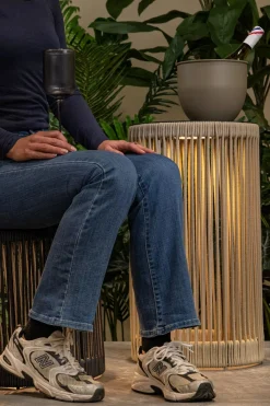 LED Akku Stehleuchte 3000 K IP44 36,5 cm Hocker Tisch