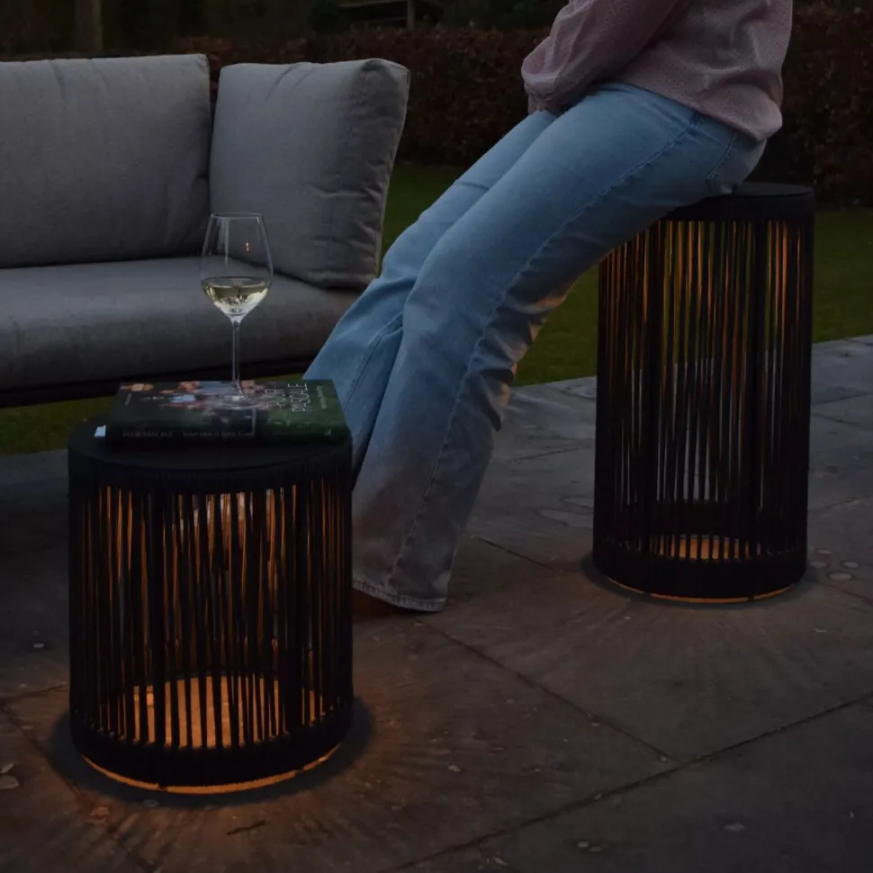 LED Akku Stehleuchte 3000 K IP44 61,5 cm Hocker Tisch