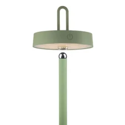 LED Akku Stehleuchte Grün Dimmer Touch IP44 125,2 cm