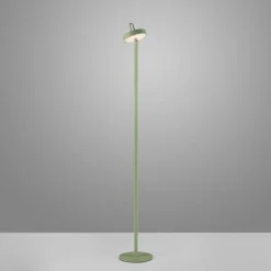 LED Akku Stehleuchte Grün Dimmer Touch IP44 125,2 cm