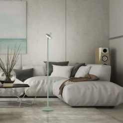 LED Akku Stehleuchte Grün Dimmer Touch IP44 125,2 cm