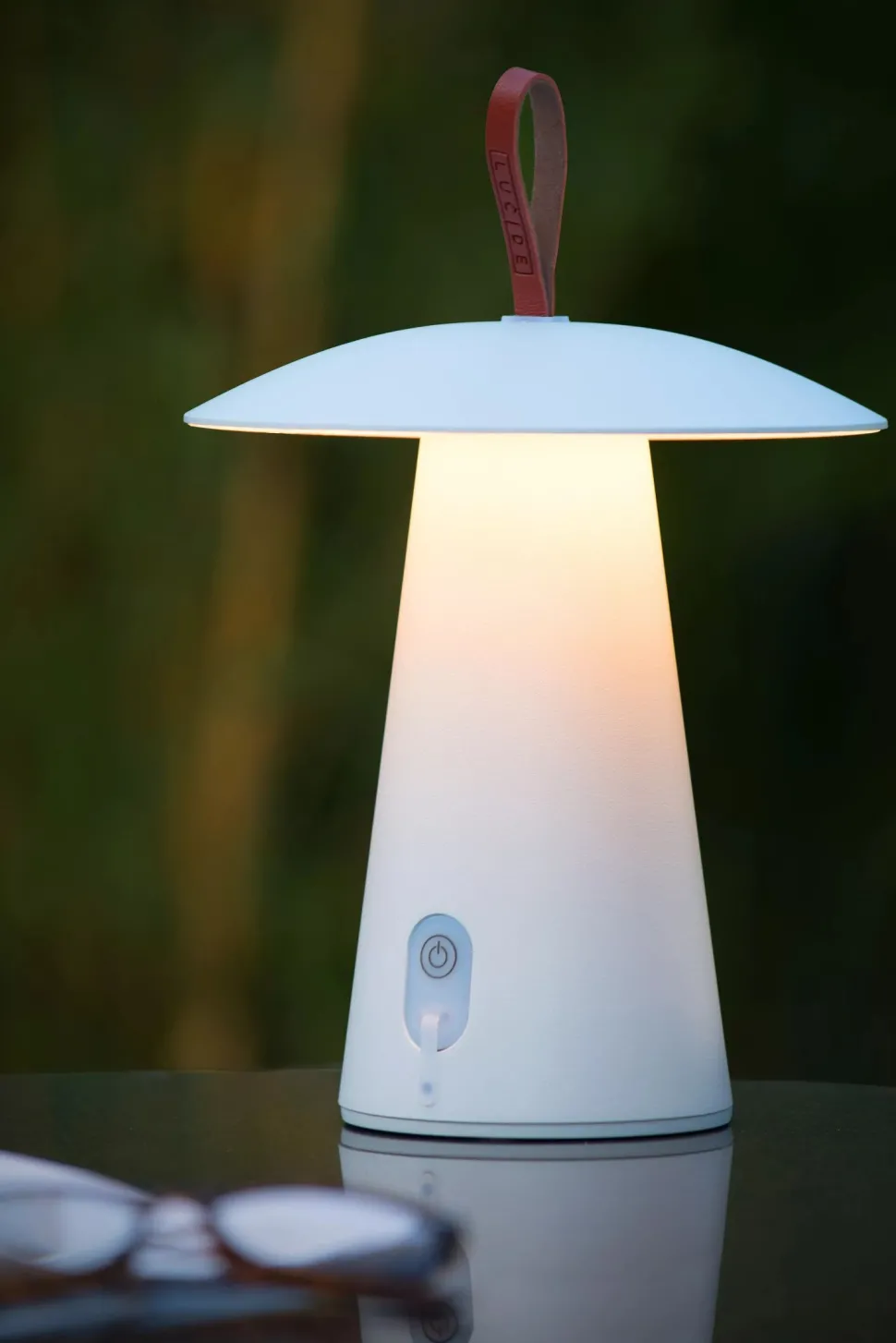 LED Akku Tischlampe dimmbar Aluminium 2700 K 29 cm IP54