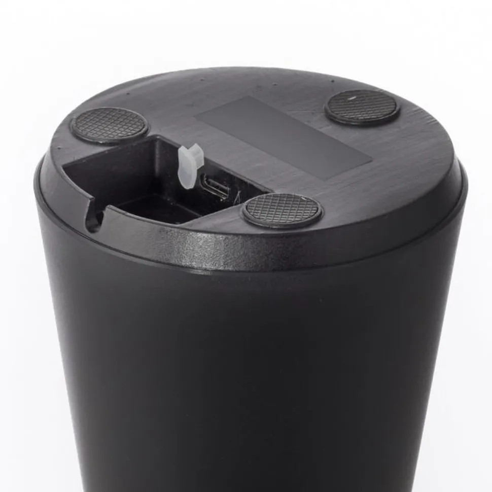 LED Akku Tischlampe dimmbar Touch IP54 Schwarz 28,9 cm