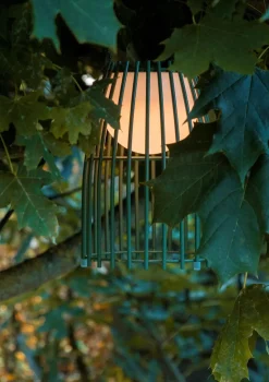 LED Akku Tischlampe dimmbar Grün IP44 40 cm Terrasse