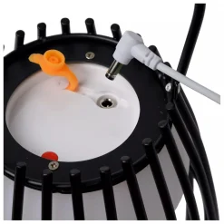 LED Akku Tischlampe dimmbar Schwarz IP44 40 cm Terrasse