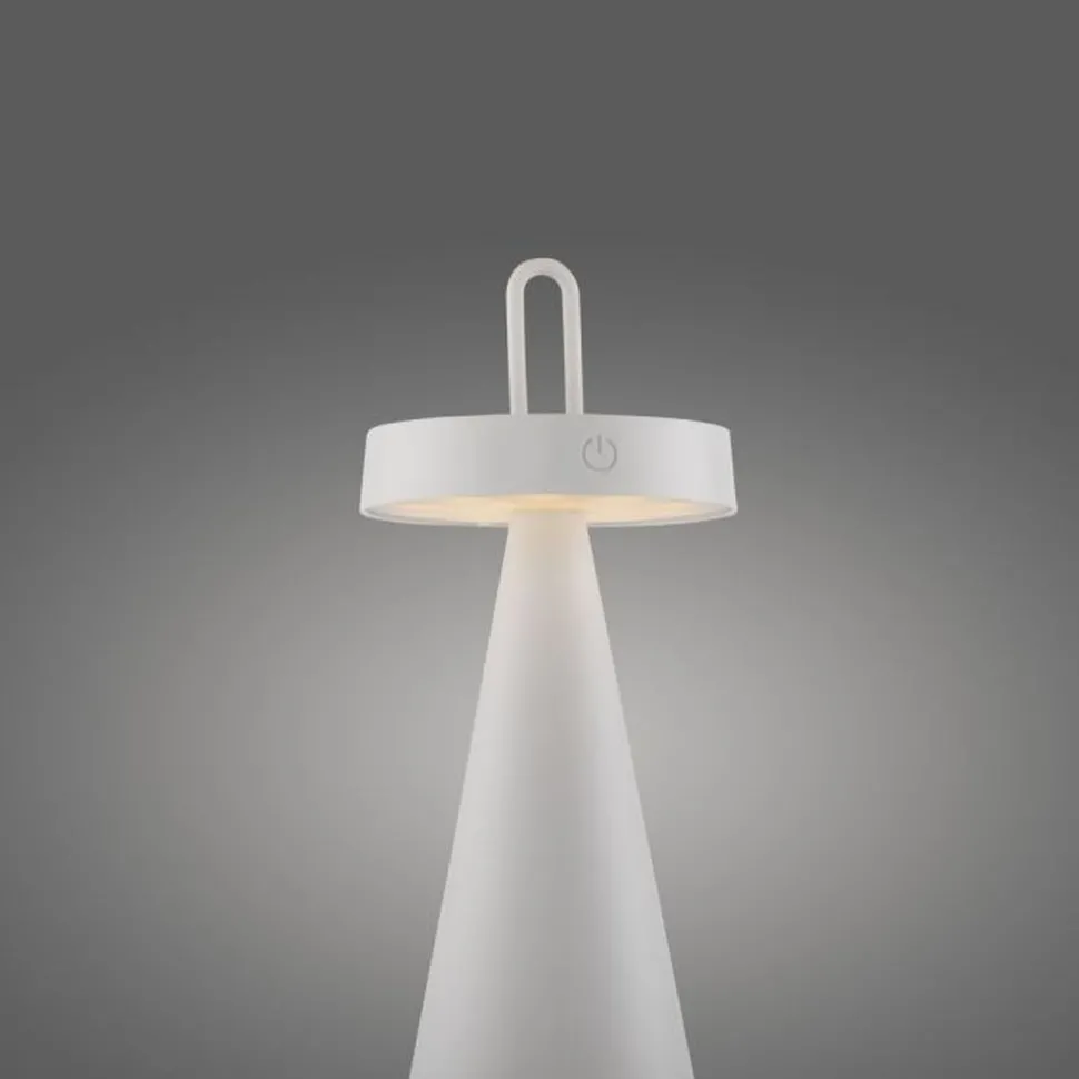 LED Akku Tischlampe Dimmer Touch IP44 2700 K 28,9 cm