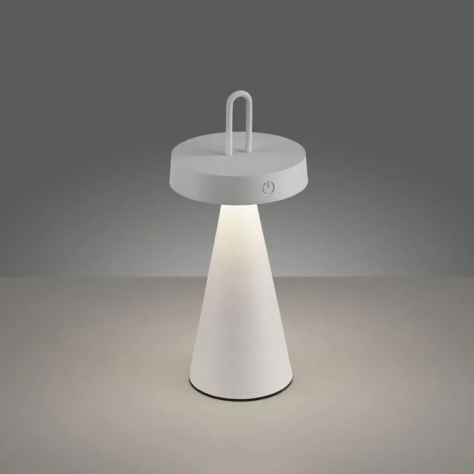 LED Akku Tischlampe Dimmer Touch IP44 2700 K 28,9 cm