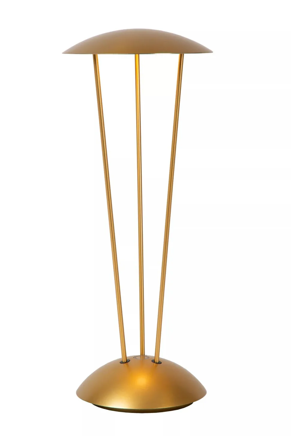 LED Akku Tischlampe Gold Ladestation IP54 2 W dimmbar