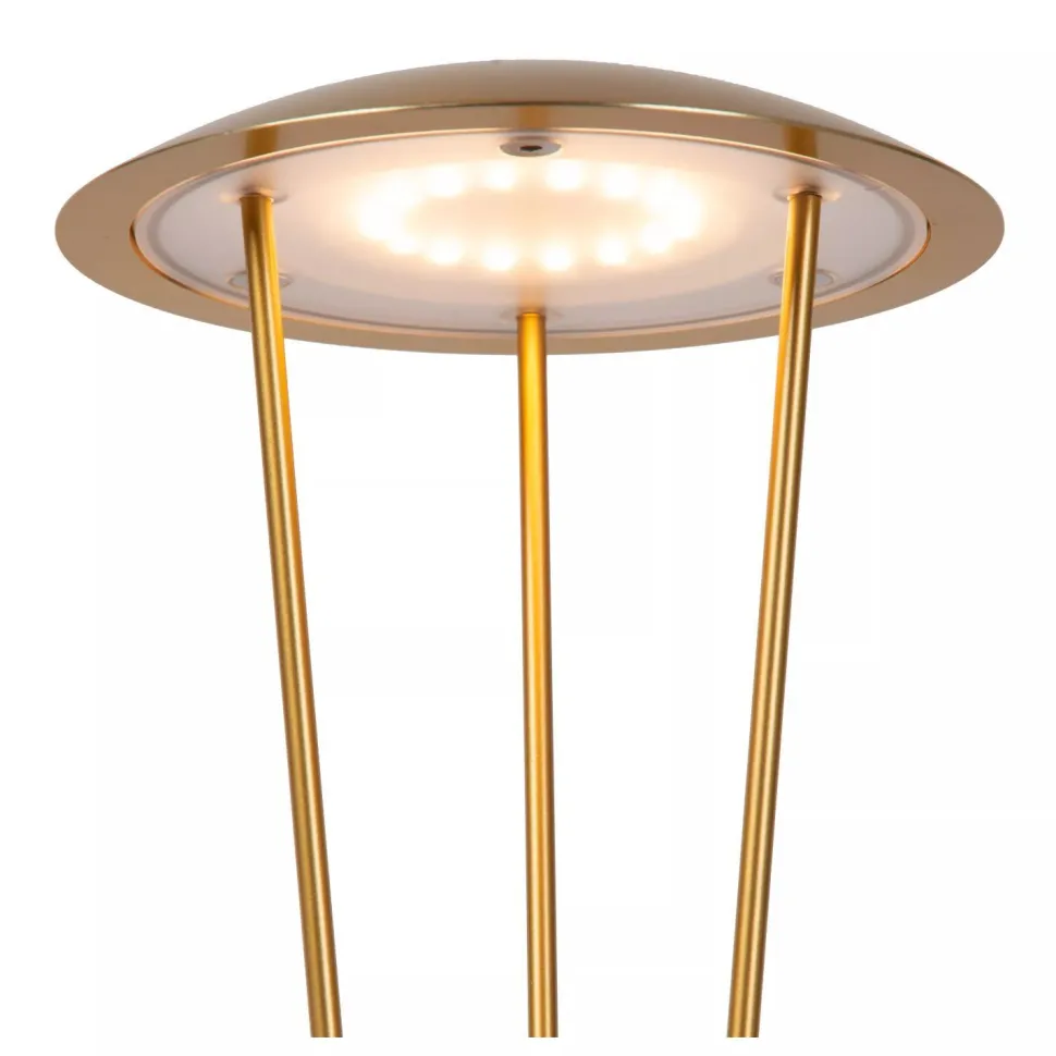 LED Akku Tischlampe Gold Ladestation IP54 2 W dimmbar
