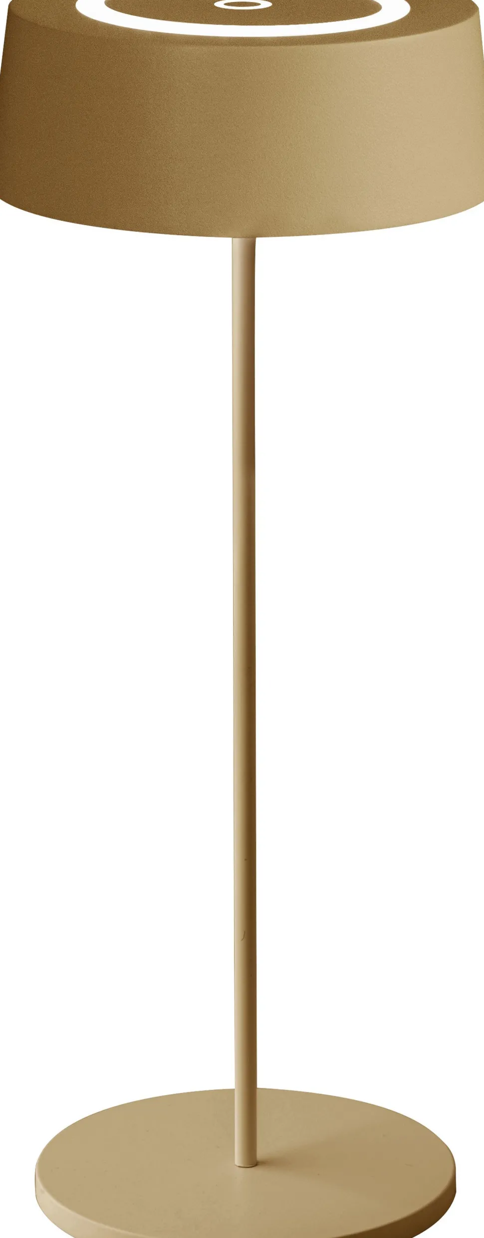 LED Akku Tischlampe Gold Touch Dimmer USB IP54 3000 K